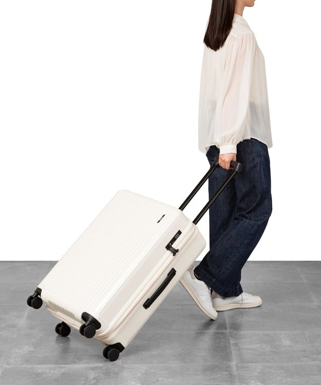 ACE BAGS & LUGGAGE 【WEB限定】ACE クレスタS スーツケース 60/73L ストッパー付き 09162 エース アイボリー