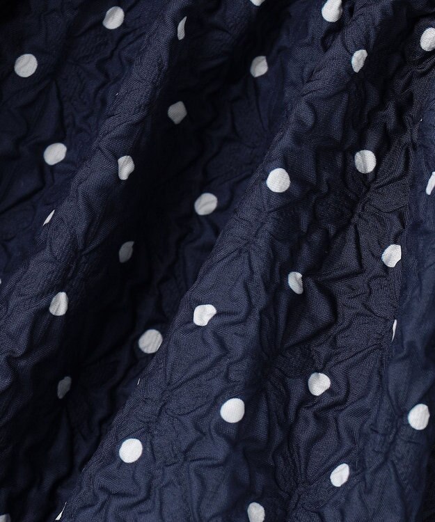 ANY KIDS 【洗濯機可能】バルーン ドットスカート ネイビー