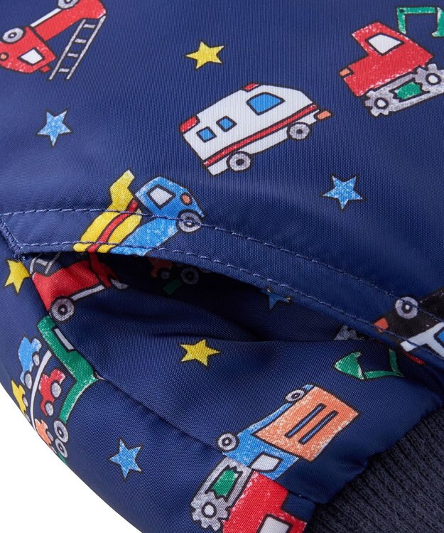 MIKI HOUSE HOT BISCUITS 【80-120cm】 裏ボアフリース 中綿入りパンツ 紺