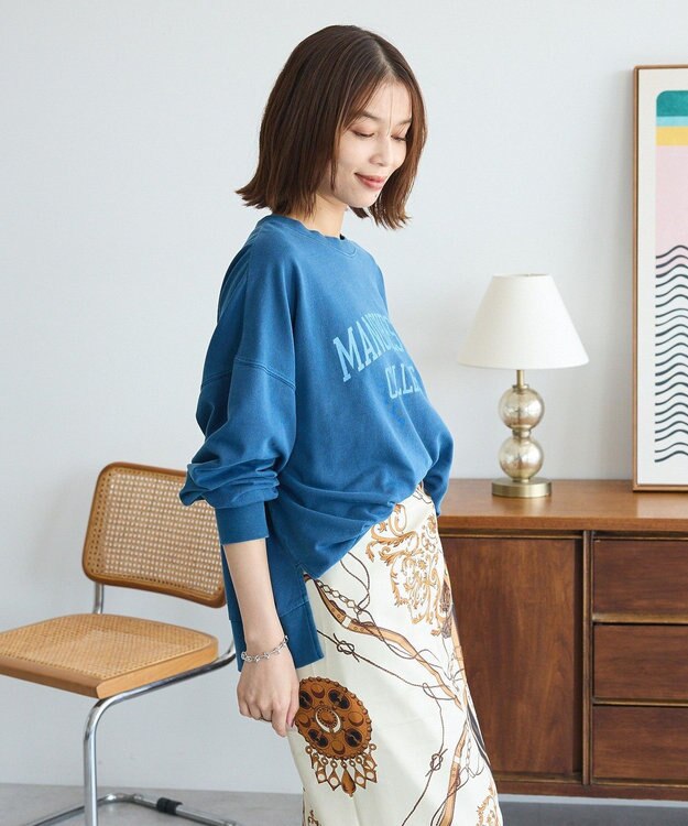 Green Parks アソートカレッジロゴ裏毛プルオーバー Navy