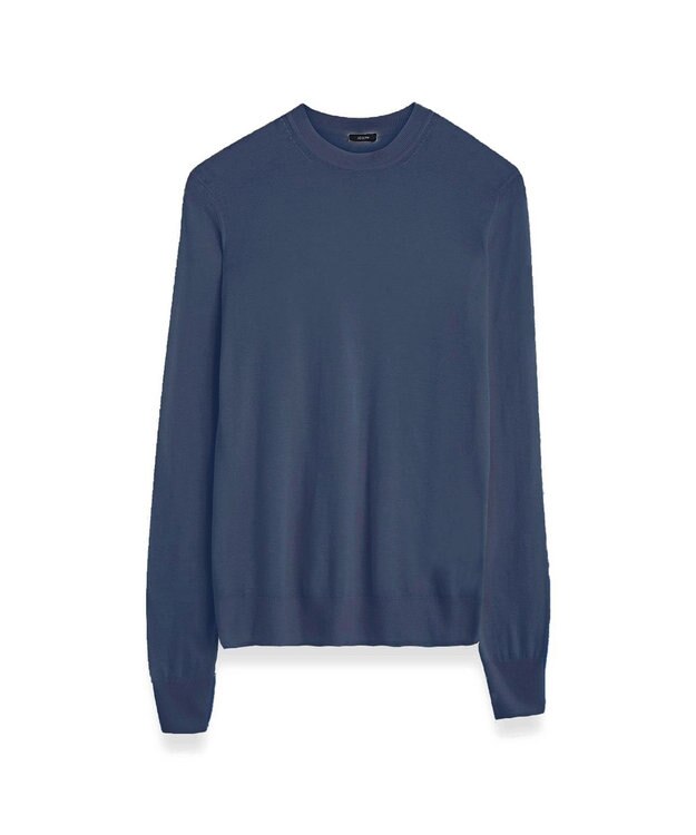 JOSEPH 【洗える】コットンカシミヤ　ラウンドネックニット Harbour