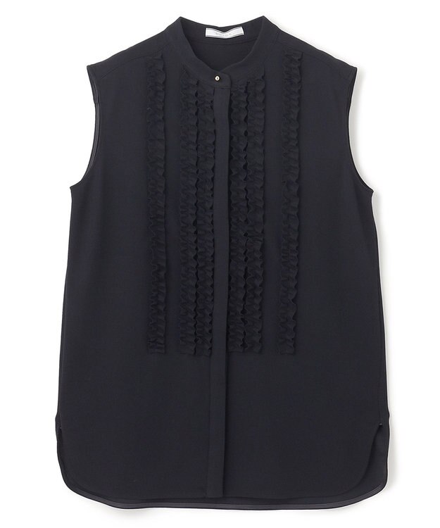 BEIGE， PALAIS / フリルブラウス Navy