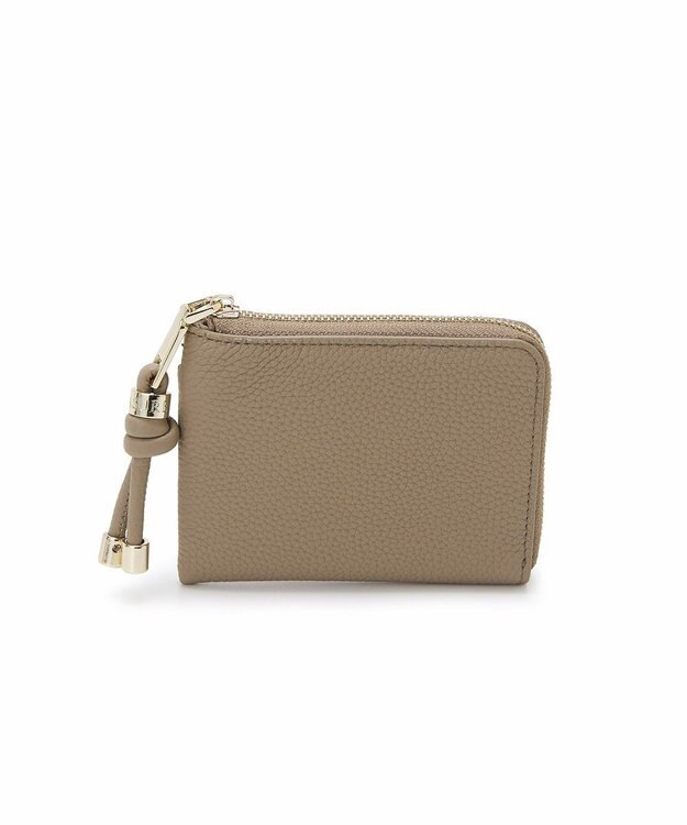 TOPKAPI 【新色追加】【TREASURE TOPKAPI】シュリンクレザー Lファスナー ミニ 財布 グレージュ