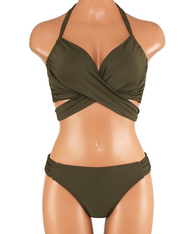 San-ai Resort（三愛水着楽園） 【SALE】ワコール定番商品カップ使用 GHIカップの大きなお胸に対応　【グラマラスフィット】　ワイヤーブラ　11EF-M-L・13GHI-L-LL　【San-ai Resort（サンアイリゾート）】 カーキ