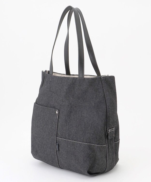 Y'SACCS デニムトートバッグ　Mサイズ ブラック【WEB限定カラー】