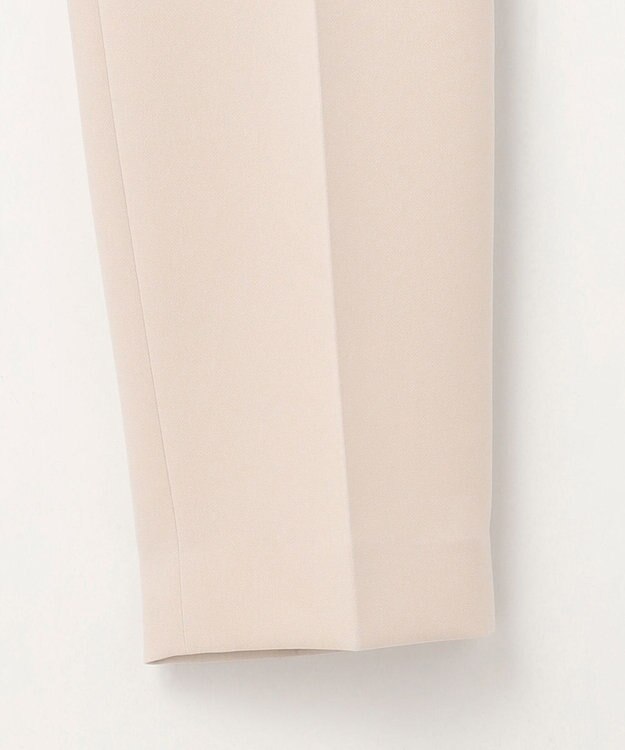 組曲 L 【KUMIKYOKU NAVY】コンフォータブルドレープ フリルテーパードパンツ サンドベージュ系