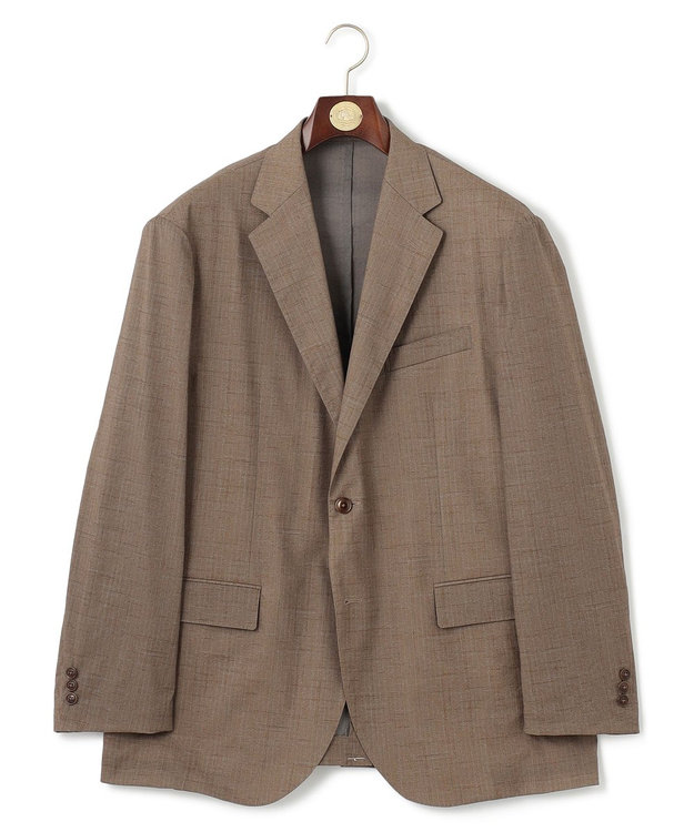 J.PRESS MEN 【KING SIZE】【MECHANICAL】【セットアップ対応 / 超軽量 / 清涼感 / 洗える】 ナイロンハイパワーストレッチ リネンルックジャケット ベージュ系