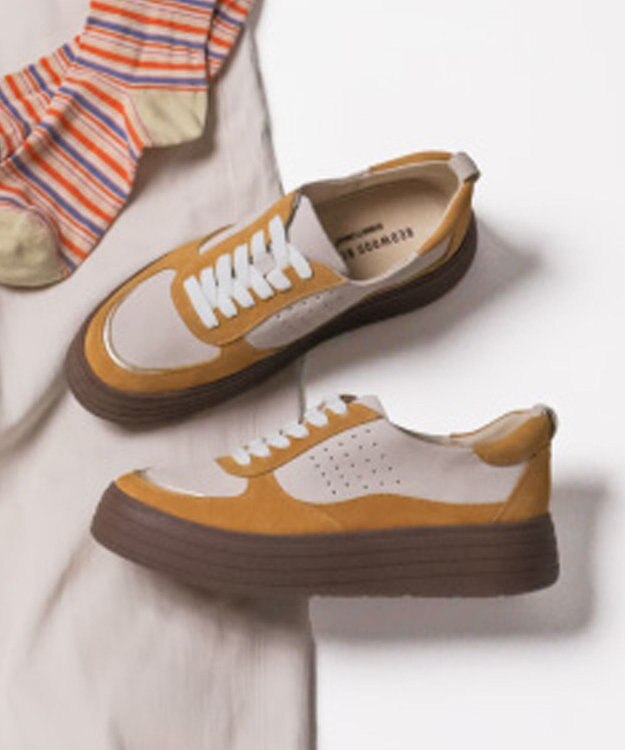 REGAL FOOT COMMUNITY 【レッドウッドリバーミネトンカ】M08C マルチパーツデザインスニーカー スニーカー アイボリーキャメル