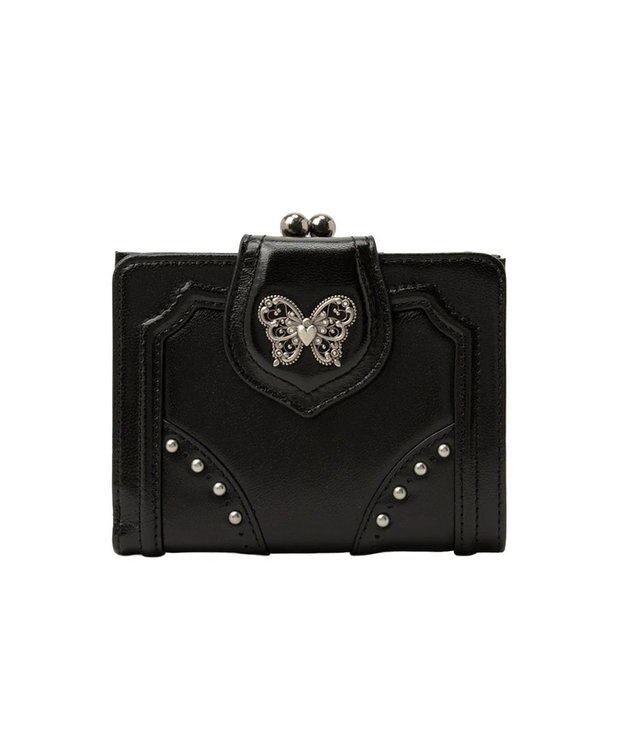 ANNA SUI ナーシャ 口金二つ折り財布 クロ