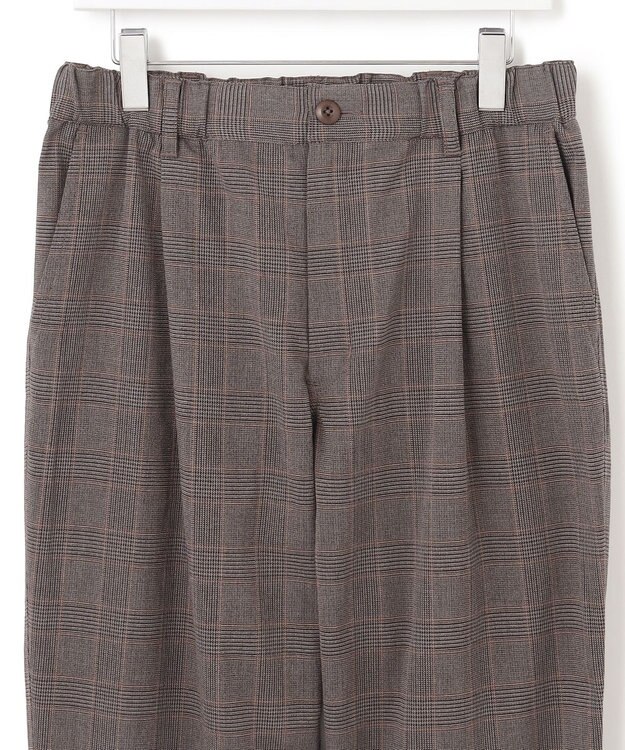 J.PRESS YORK STREET 【UNISEX】チェックテーパードパンツ ブラウン系3