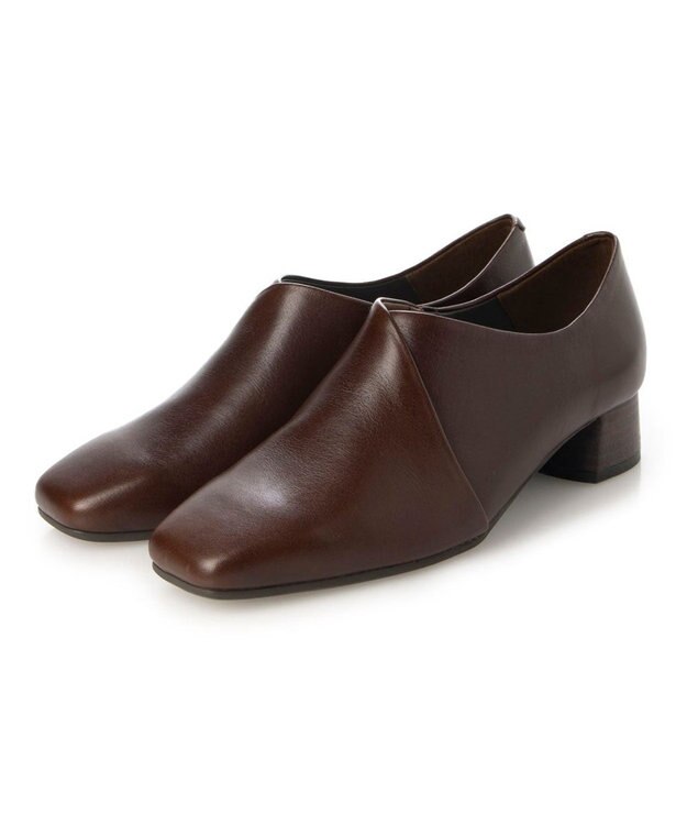 ing <ing>【WEB限定】【サスティナブルシリーズ】甲深デザインパンプス ダークブラウン