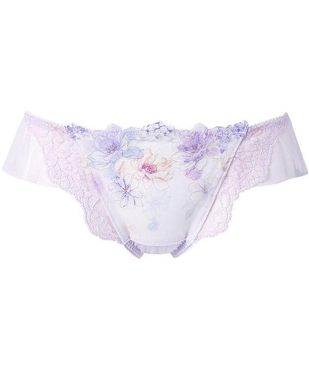 WACOAL Ｔバック ショーツ 【リボンブラ 脇すっきり】 BXB443とペア はきこみ丈あさめ ソング レディース PXB443 /ワコール パープル