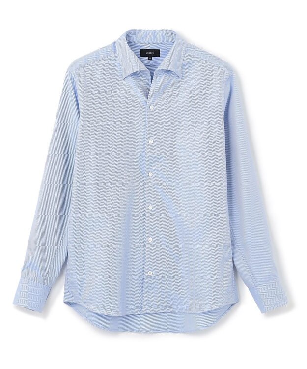 JOSEPH HOMME ツイルヘリンボンクレイジー　イタリアンカラー サックスブルー系1