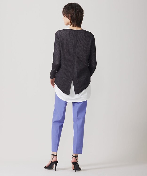 ICB 【WEB限定カラーあり・洗える】 シンプルジャージー ロングスリーブTシャツ オフホワイト系