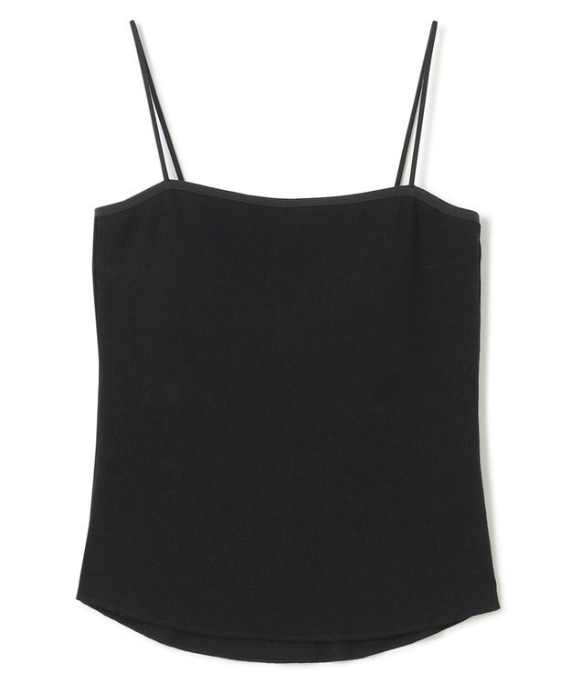 uncrave 【洗濯機洗い可】リブ カップ付き キャミソール（uncrave STANDARD） ブラック