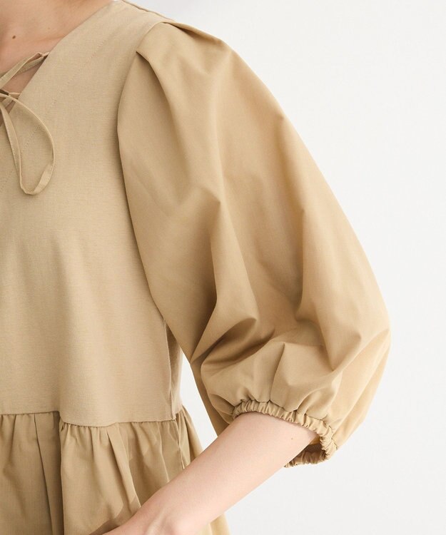 Green Parks ・ＥＬＥＮＣＡＲＥ　ＤＵＥ　２ｗａｙボリュームチュニック Beige