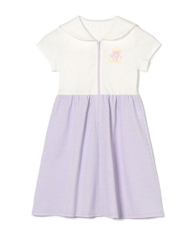 Chacott ジップアップワンピース ラベンダー