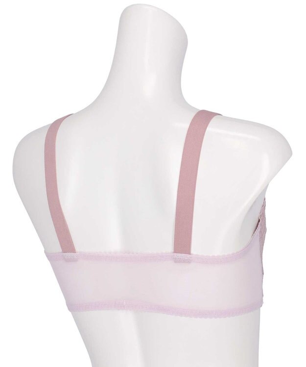 AMPHI ナイトブラ 眠っている間もバストをサポート 夜用ブラ 昼夜問わず使用可能 【ナイトアップブラ レーシィ】 ノンワイヤー ブラ ブラジャー LWF164 アンフィ／ワコール ロマンピンク