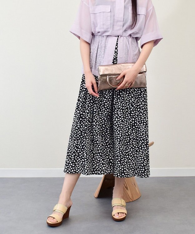 INTER-CHAUSSURES 【ANDREA CARDONE】レザーワイドサコッシュ ブロンズ