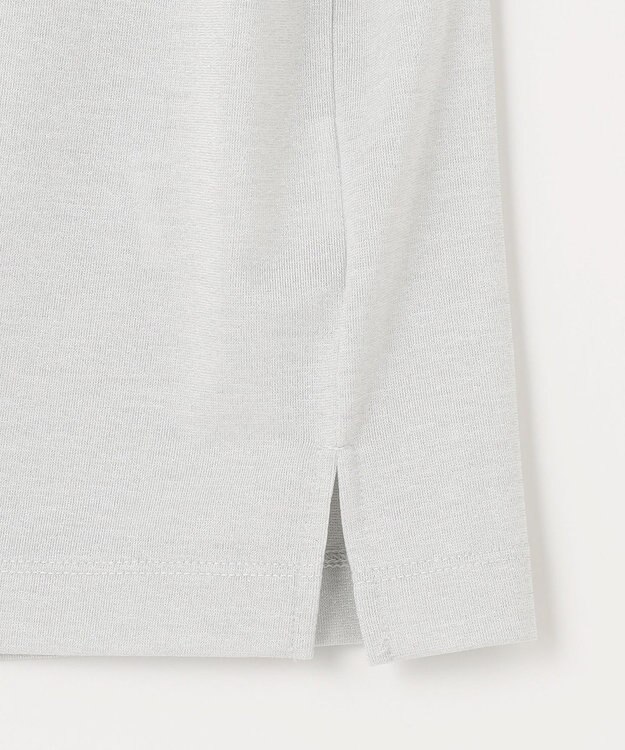 J.PRESS LADIES 【洗える・接触冷感・UVカット】ラメ天竺 カットソー シルバー系