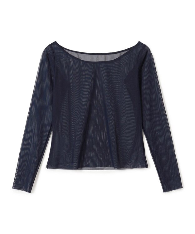 Chacott チュールトップ ネイビー