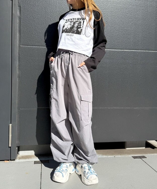 WEGO 【SMLXLサイズ展開】クリアライトソールレースアップサンダル サックス