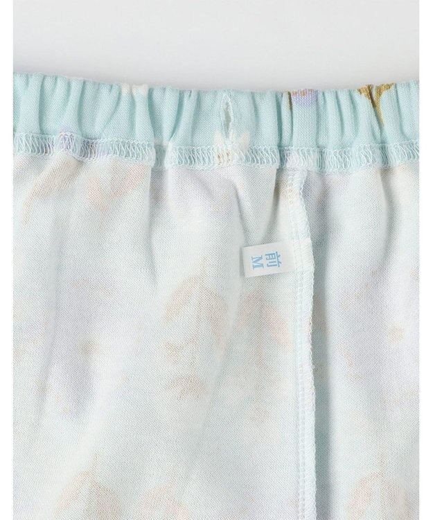 Wing パジャマ 長袖 長ズボン 綿混(本体) あったか レディース EP6014 ウイング／ワコール サックス