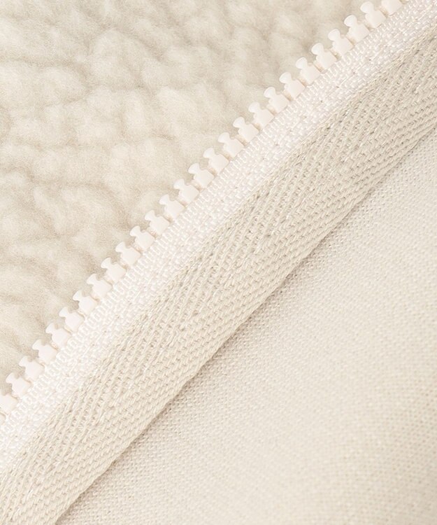 ANY KIDS もこもこボアブルゾン アイボリー系