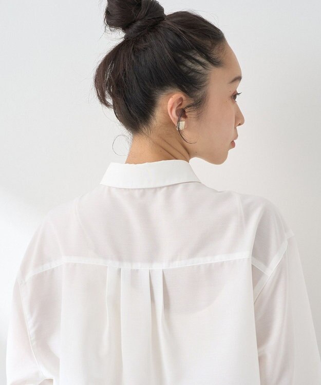 earth music&ecology タックスリーブシャツ Off White