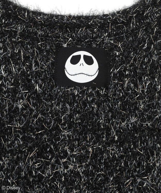 Green Parks ナイトメア／ラメメッシュニットプルオーバー Black