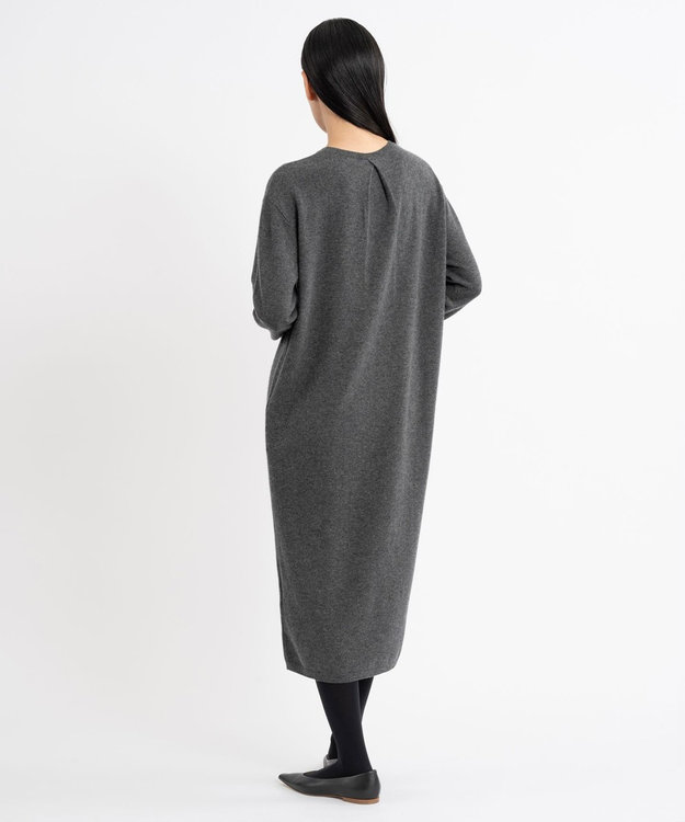 23区 S 【エステータ】マーセライズドウールカシミヤ ニットワンピース グレー系