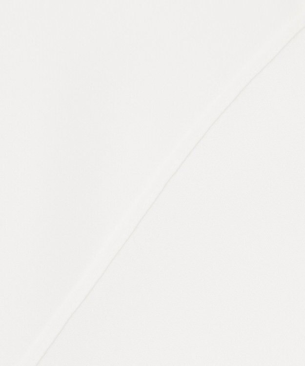 ICB 【先行予約】BackSatinAmunzen 5分袖Vネック配色ブラウス オフホワイト