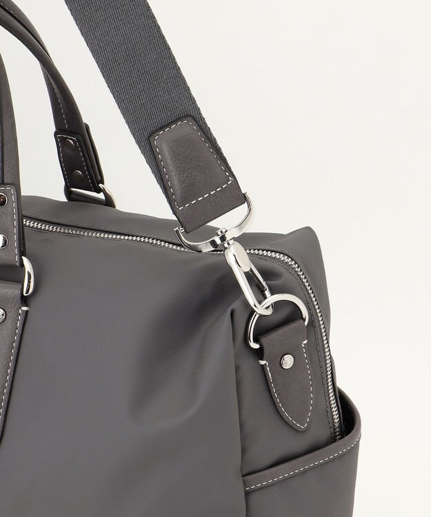 UNBILLION Otias ポリウレタンコーティングナイロンボストン グレー