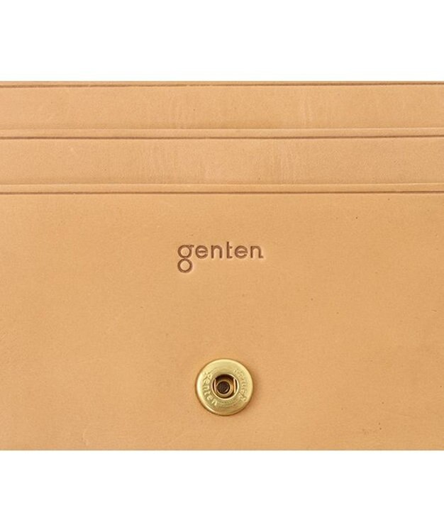 genten 【新色】フレスコ 二つ折り財布 ピーチベージュ