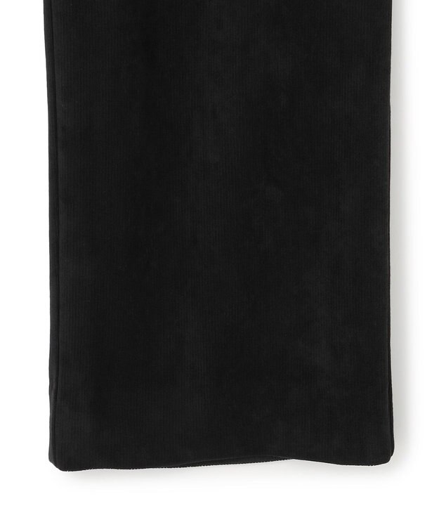 ICB L 【洗える】 ラッセルライトピケ ストレートパンツ ブラック系