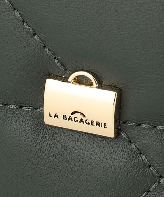 LA BAGAGERIE シープキルティング　2WAYショルダー ダークグリーン