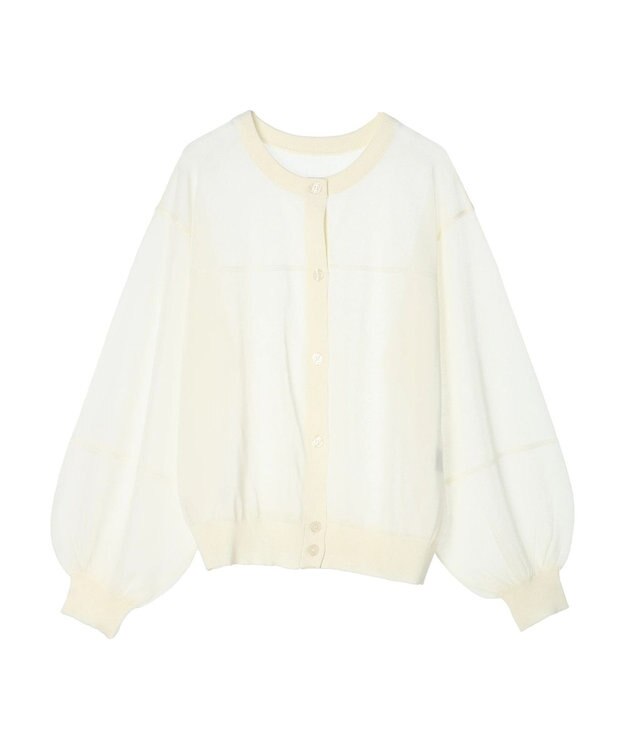 AMERICAN HOLIC 接触冷感２ＷＡＹシアーニットカーディガン Off White