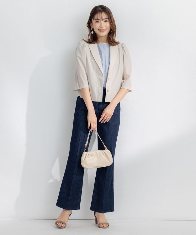 組曲 エンブロイダリーレースフレンチスリーブ ブラウス 【WEB限定】サックスブルー系9