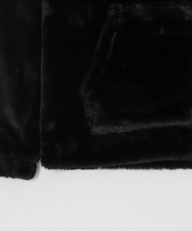 WEGO 【ユニセックス着用ITEM/MLサイズ展開】エコファーグラフィックブルゾン ブラック