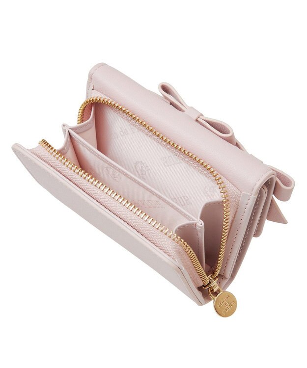 Maison de FLEUR ガーリーリボンウォレット Pink
