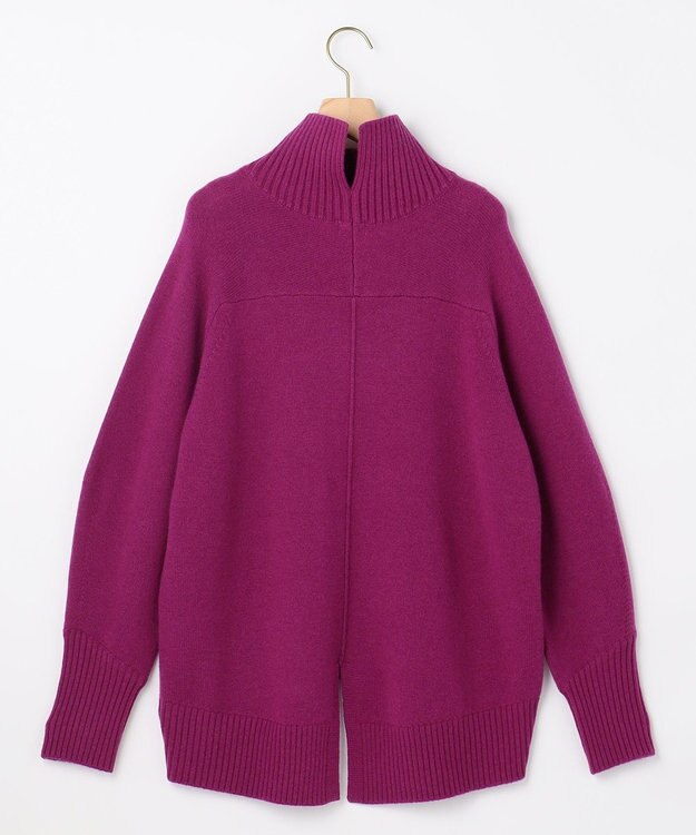 組曲 S ウールカシミヤミックス ロールネックニット パープル系