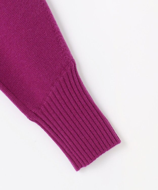 組曲 S ウールカシミヤミックス ロールネックニット パープル系