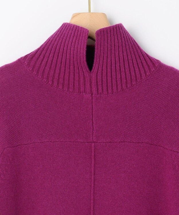 組曲 S ウールカシミヤミックス ロールネックニット パープル系