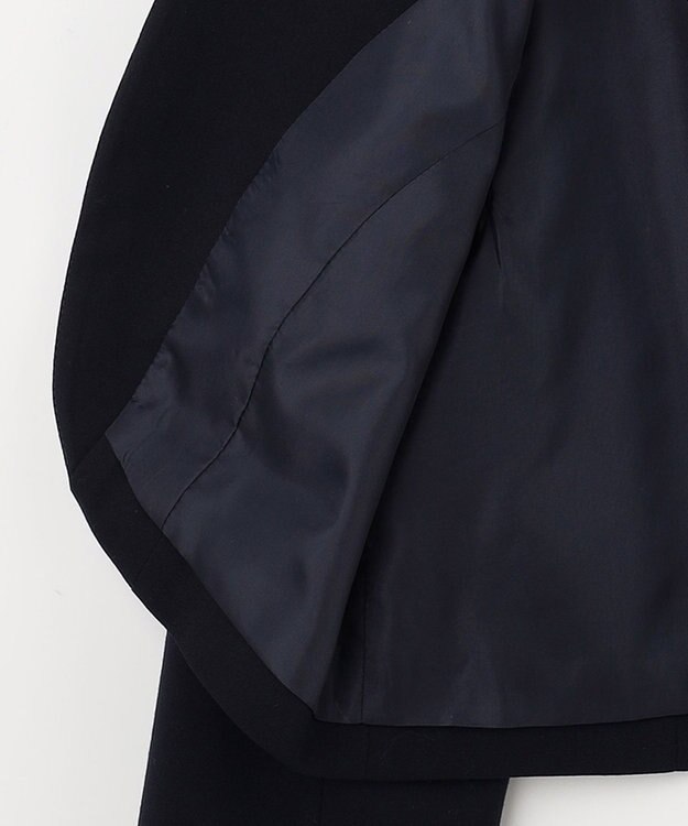 ANY KIDS ジャケット付き チェック ワンピース ネイビー