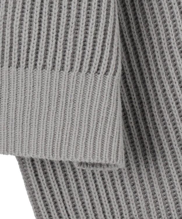 WEGO ダブルジップショートニットブルゾン グレー