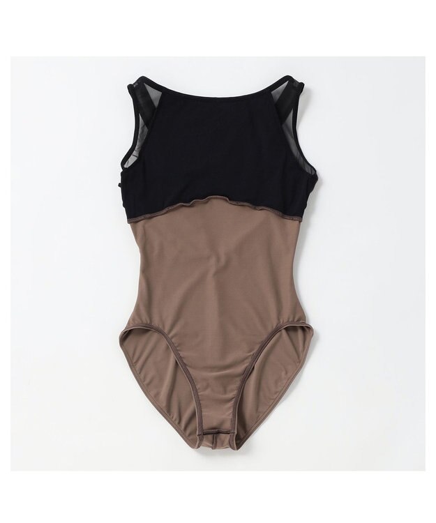 Chacott ノースリーブレオタード カーキ