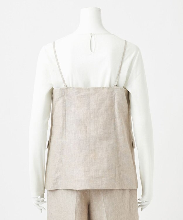 23区 L 【GOLD LABEL】MANTECO スーペリアリネン ジレ フラックス系