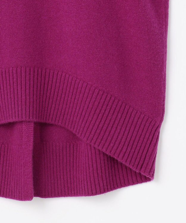 組曲 S ウールカシミヤミックス ロールネックニット パープル系