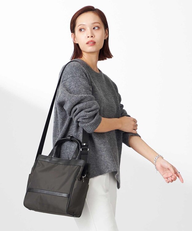 Y'SACCS トラベル ホライズン2WAYミニトート ダークグレー