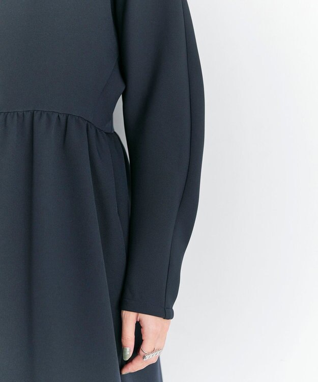 #Newans 【洗濯機可】オールシーンジップドレス ネイビー